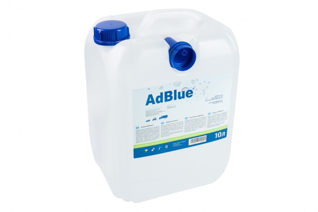 Рідина AdBlue NOXCHEM, ліцензована, пластикова каністра з носиком, ДСТУ ISO 22241/DIN 70070, 10 л